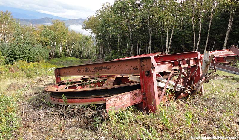 The old Mittersill Double Chair top terminal in September 2010