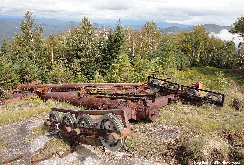 An old Mittersill Double Chair tower in September 2010