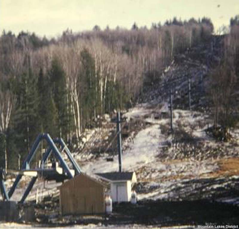 The double chairlift in the early 1970s