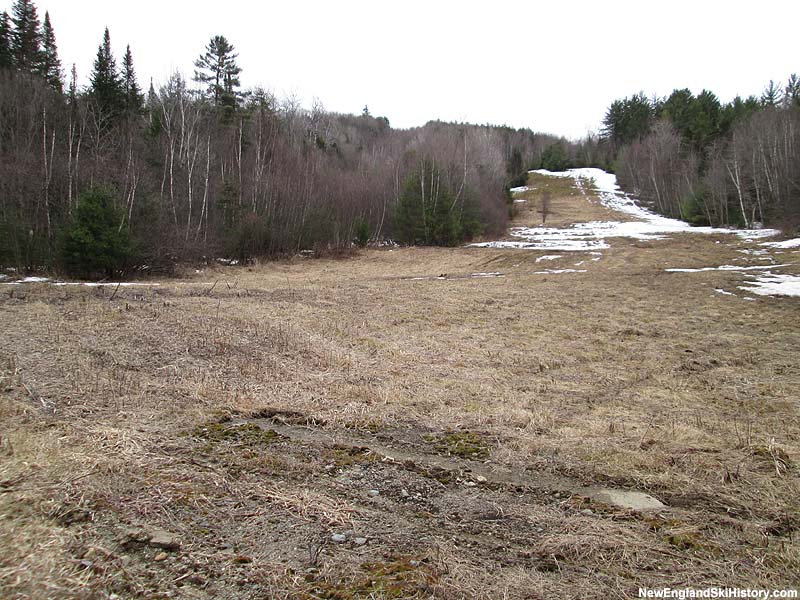 Looking up the line from the former base terminal location (2014)