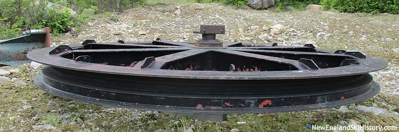 A bullwheel in storage (2016)