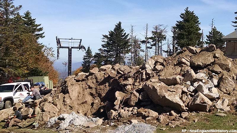 The top of the lift (October 2014)