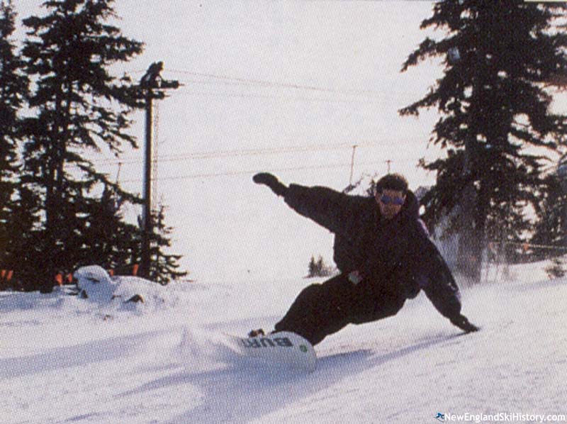 The Main T-Bar (background) circa the 1990s