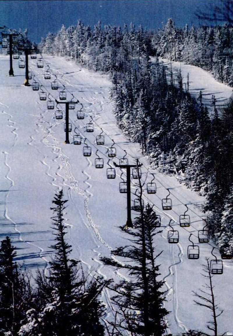 The lift line circa the 1980s