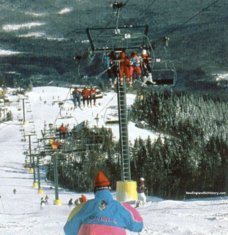 The former upper portion of the White Peaks quad circa the early 1990s