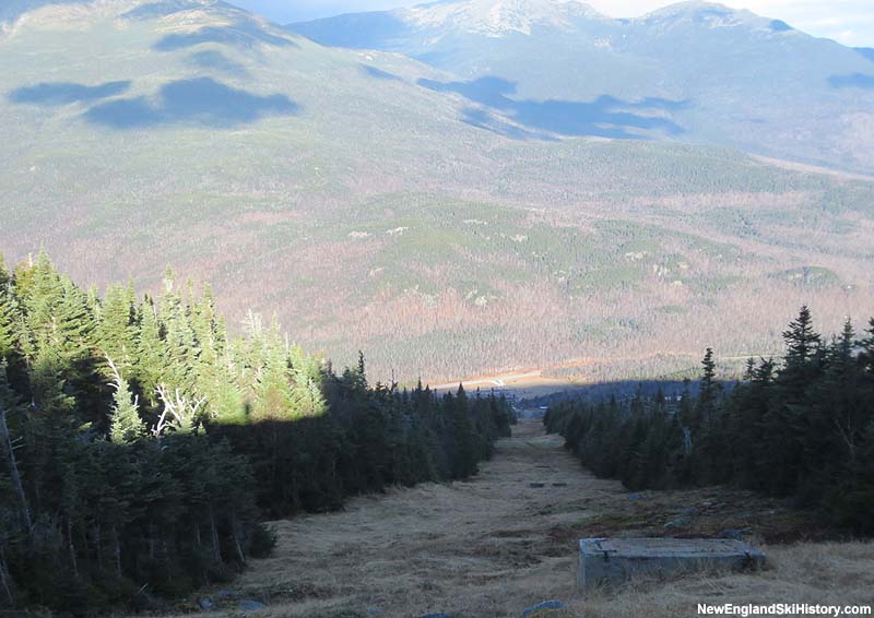 The former gondola lift line in 2013