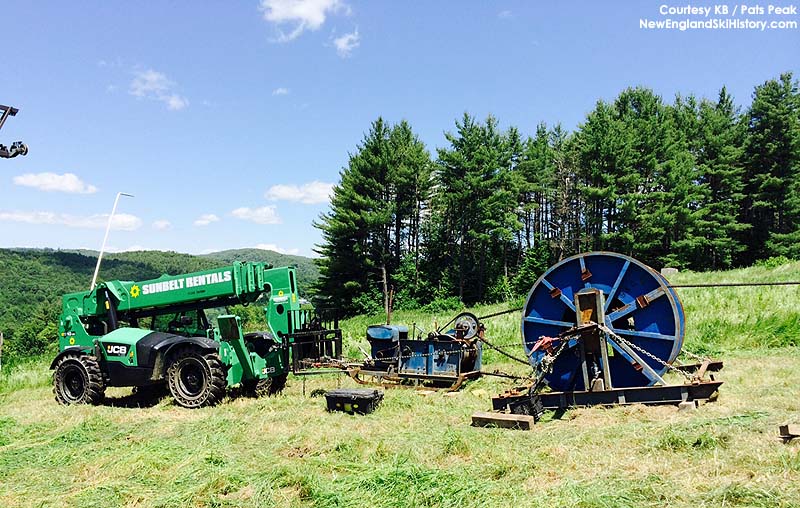 Spooling the haul rope (2014)