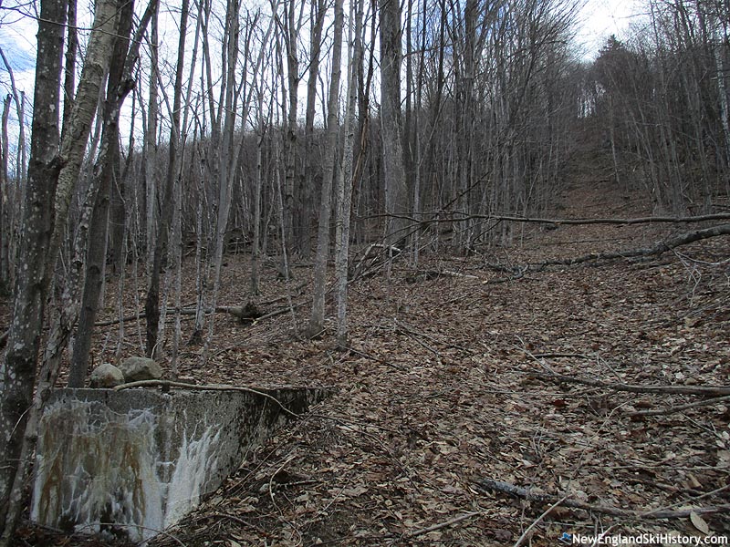 The former lift line (April 2017)