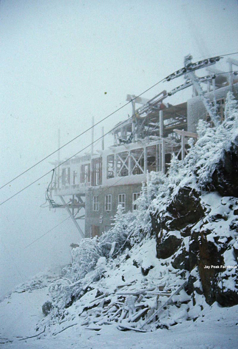 Aerial Tram construction circa 1966