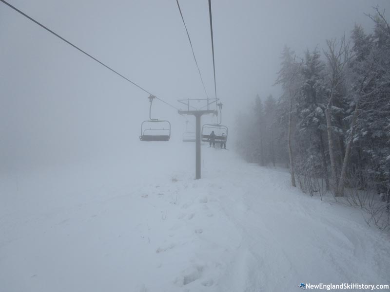 The lift line on the final day of operation (April 13, 2025)