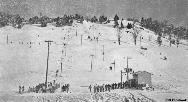 The lift line circa the 1960s