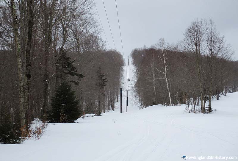 The former lift line (February 2019)