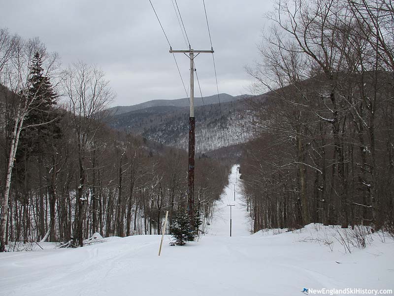 The former lift line (February 2019)