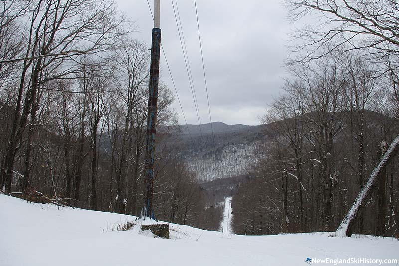 The former lift line (February 2019)