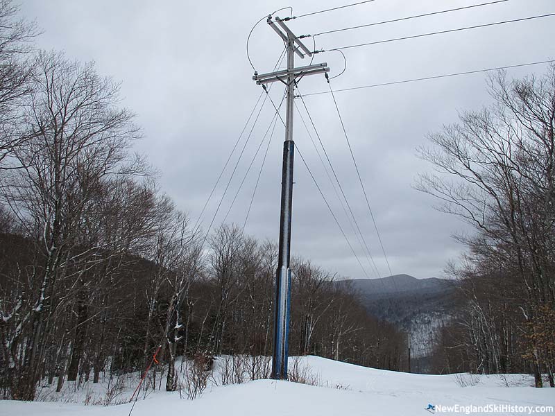 The former lift line (February 2019)