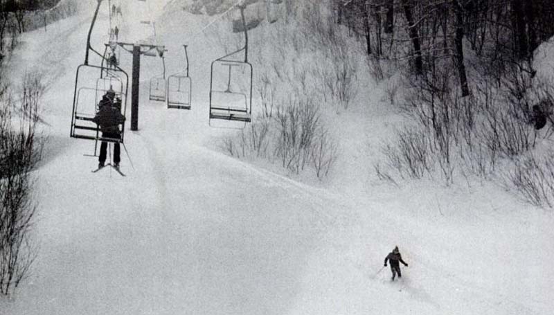 The Worth Mountain Double Chair circa the 1970s