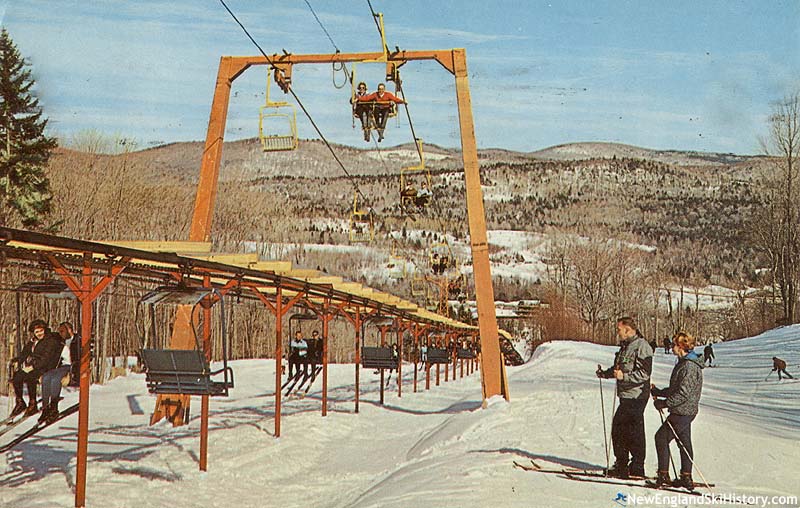 The Exhibition Lift (bottom) and Snow Dance Double (top) circa the 1960s
