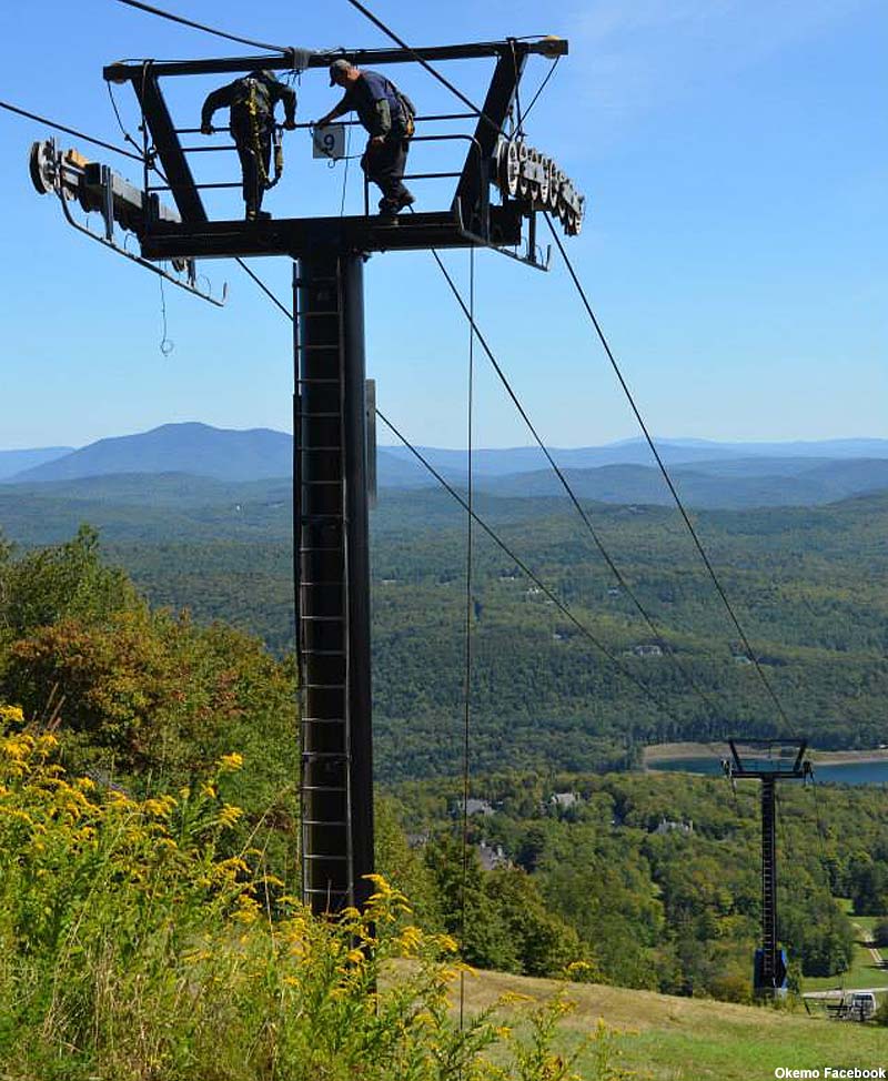 Maintenance on the Black Ridge Triple in 2013