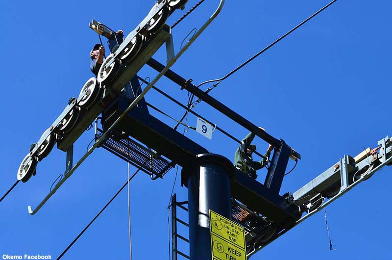 Maintenance on the Black Ridge Triple in 2013