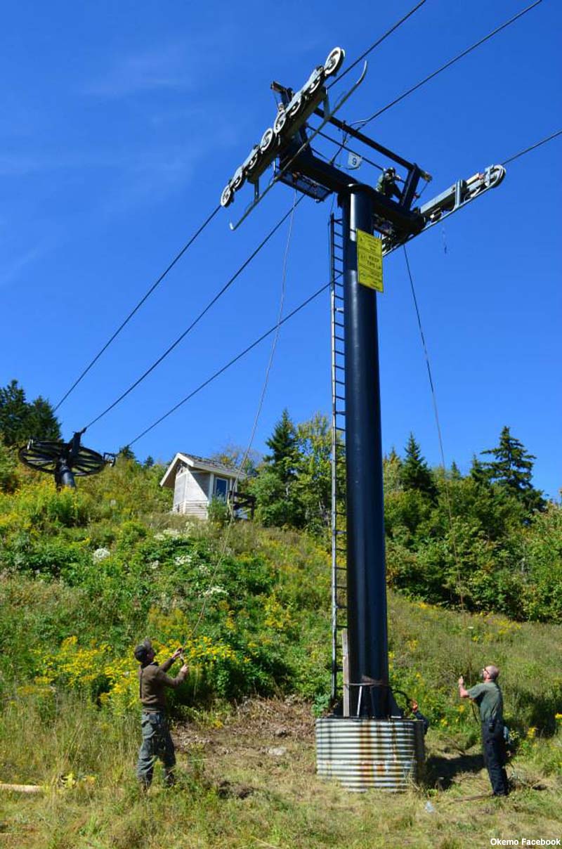 Maintenance on the Black Ridge Triple in 2013