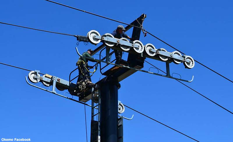 Maintenance on the Black Ridge Triple in 2013