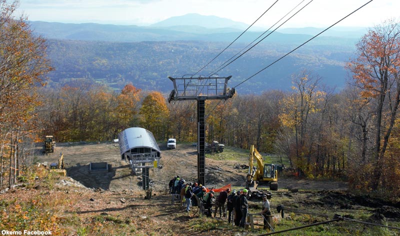 Splicing the haul rope (October 2021)