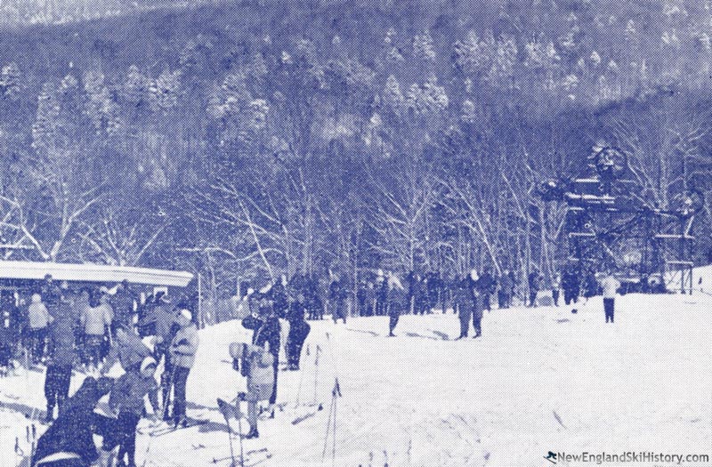 The base terminal (right) in the late 1950s