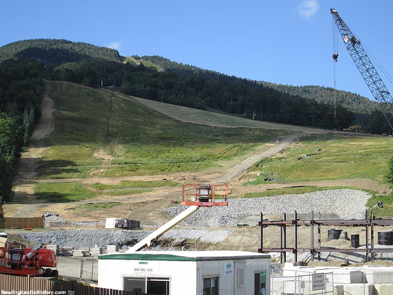 Remaining towers (left) and new quad replacement construction (right) in 2014
