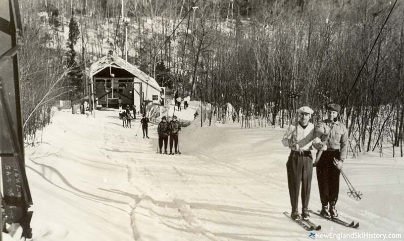 The Mt. Mansfield T-Bar circa the 1940s