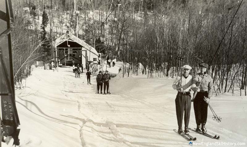 The Mt. Mansfield T-Bar circa the 1940s