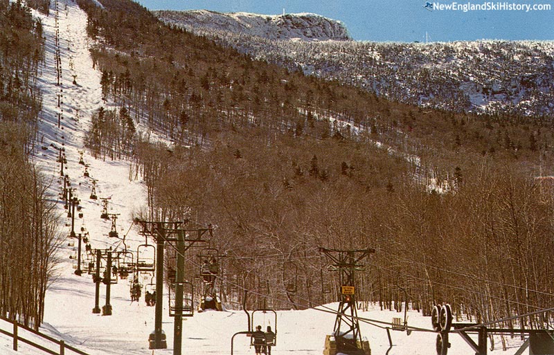 The lift line (right) circa the 1960s