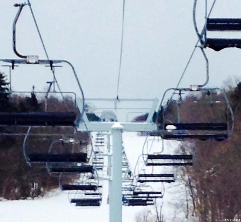 The Snow Bowl Quad in 2014