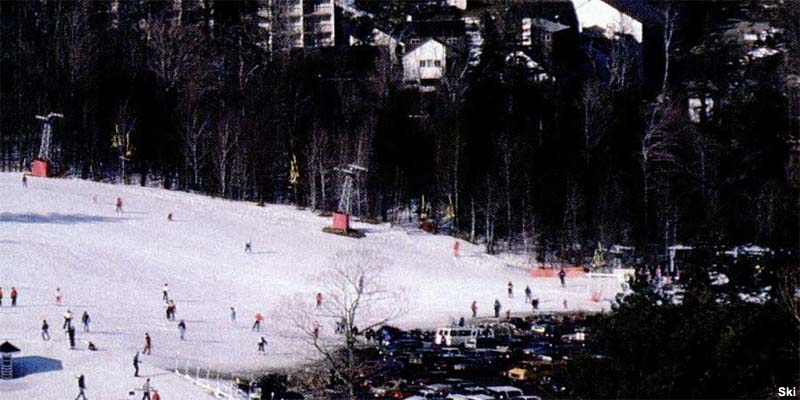 The lift line circa the 1980s