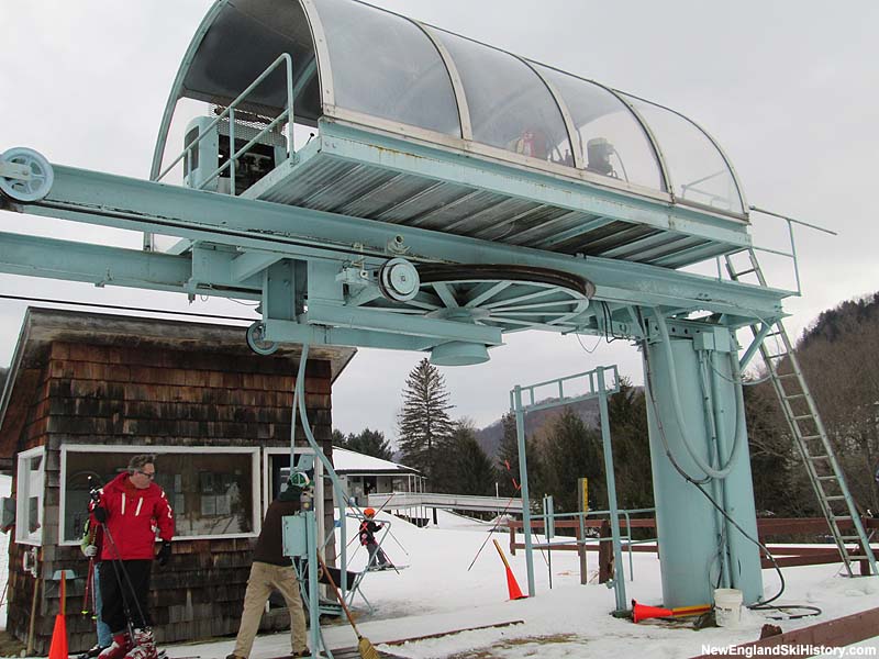 The 1,600 Foot Double Chair bottom terminal in 2014
