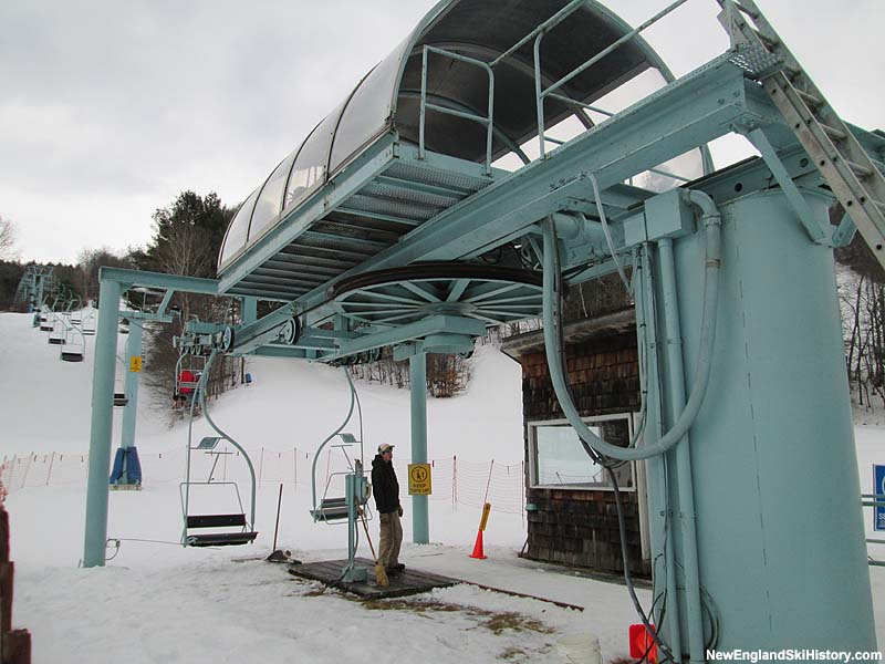 The 1,600 Foot Double Chair bottom terminal in 2014