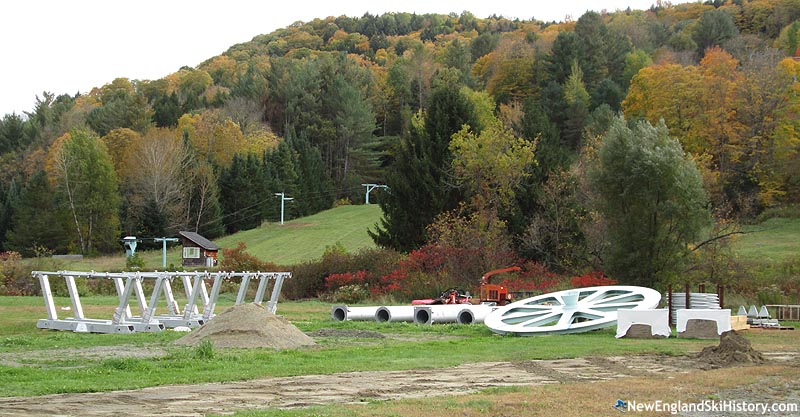 Parts staged for installation (October 2016)