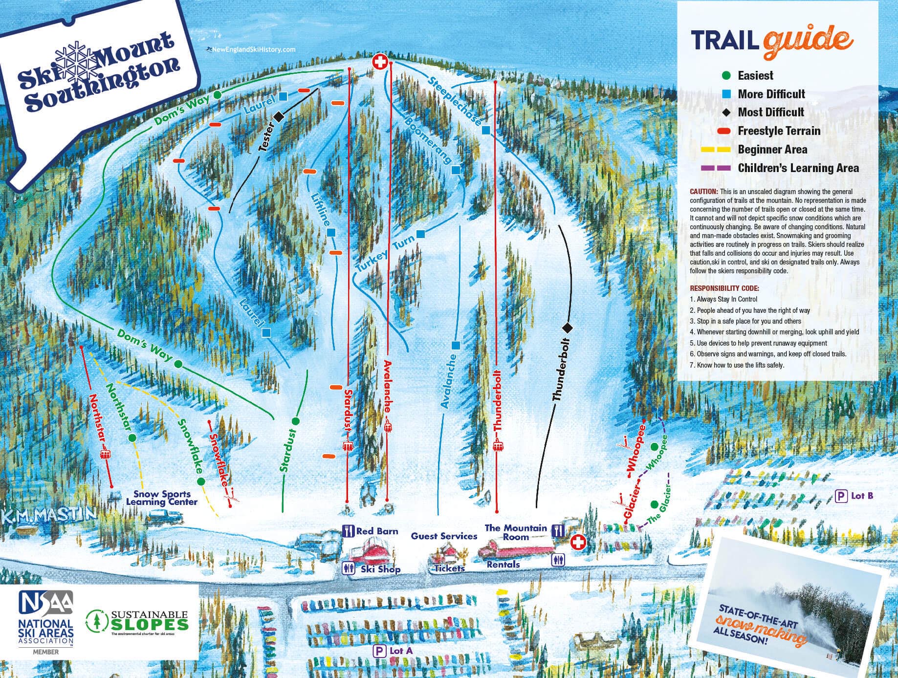 2023-24 Mt. Southington Trail Map