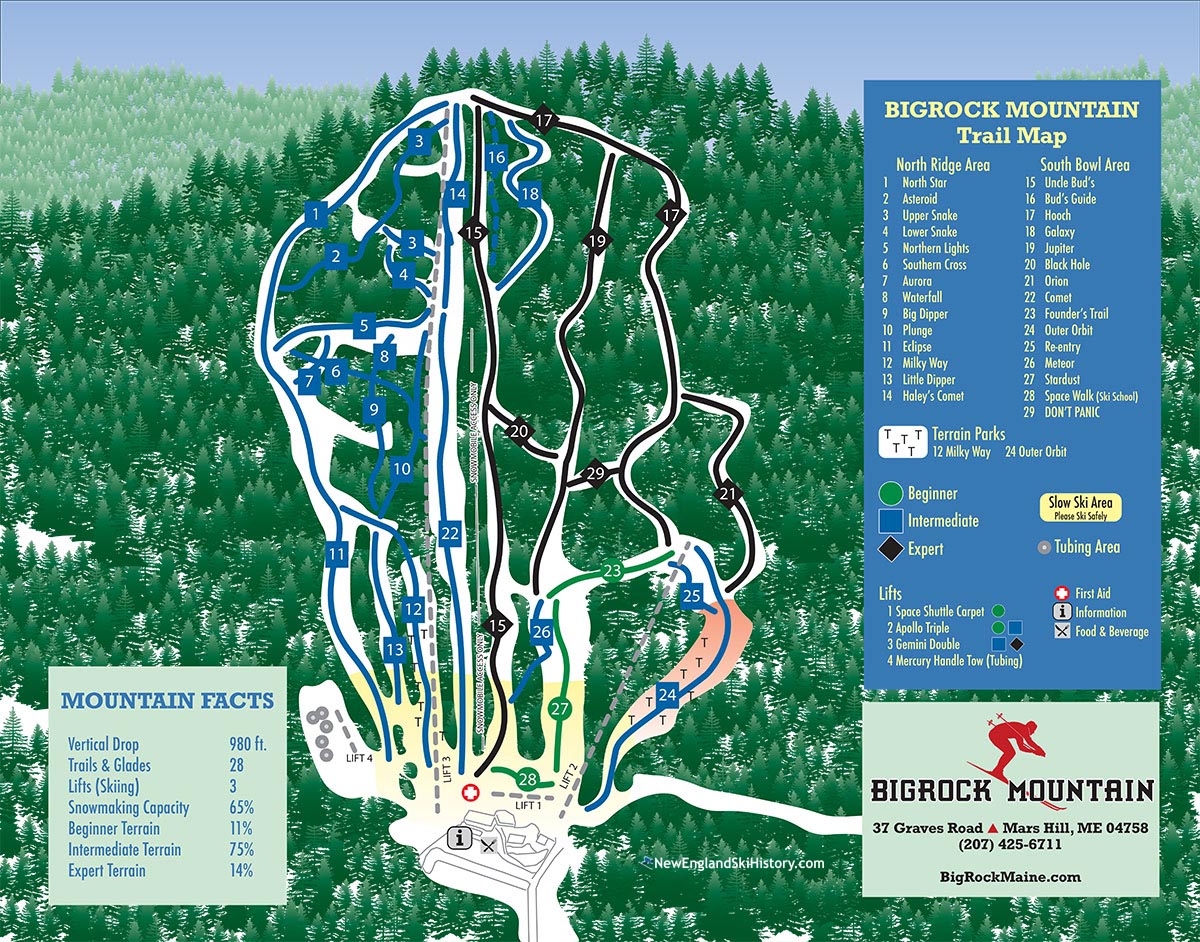 2019-20 Big Rock Trail Map