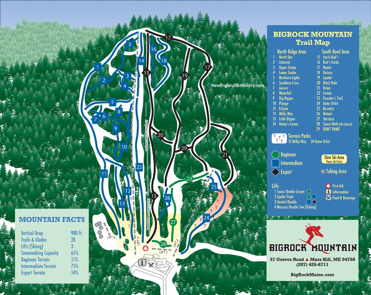 2020-21 Big Rock Trail Map