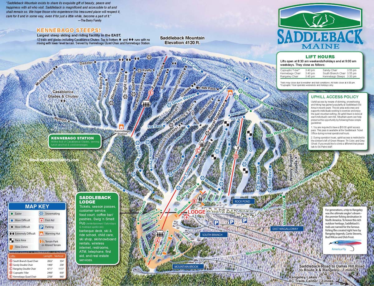 2014-15 Saddleback Trail Map