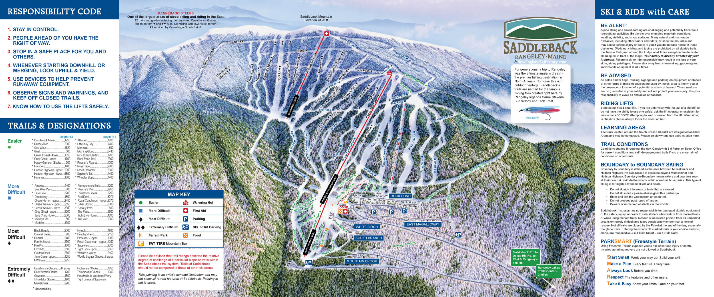2020-21 Saddleback Trail Map