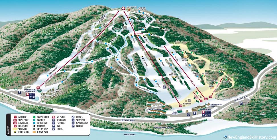 2016-17 Shawnee Peak Trail Map