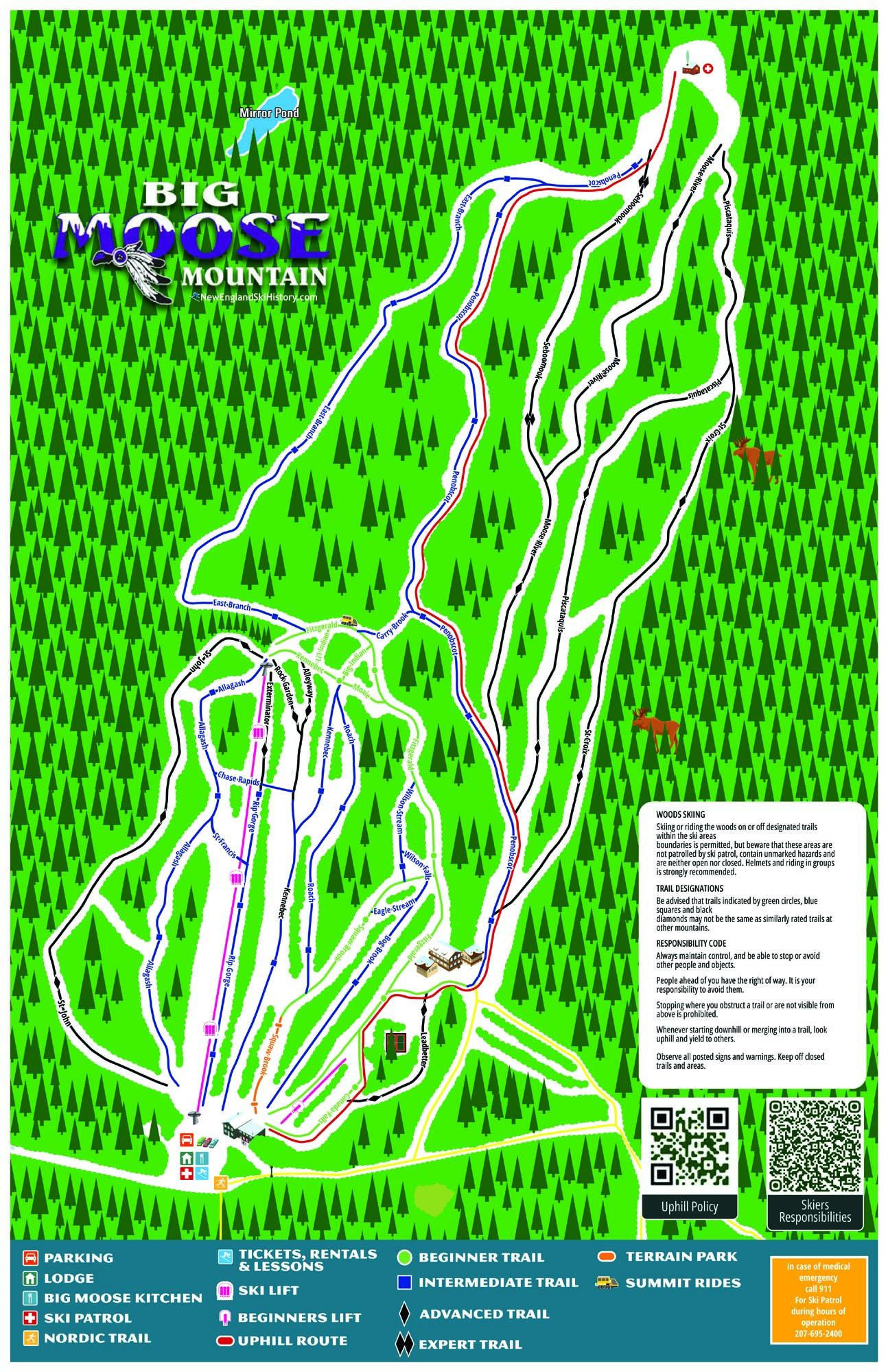 2025-26 Big Moose Trail Map