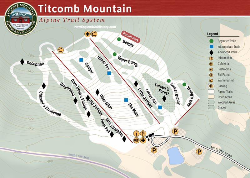 2018-19 Titcomb Mountain Trail Map