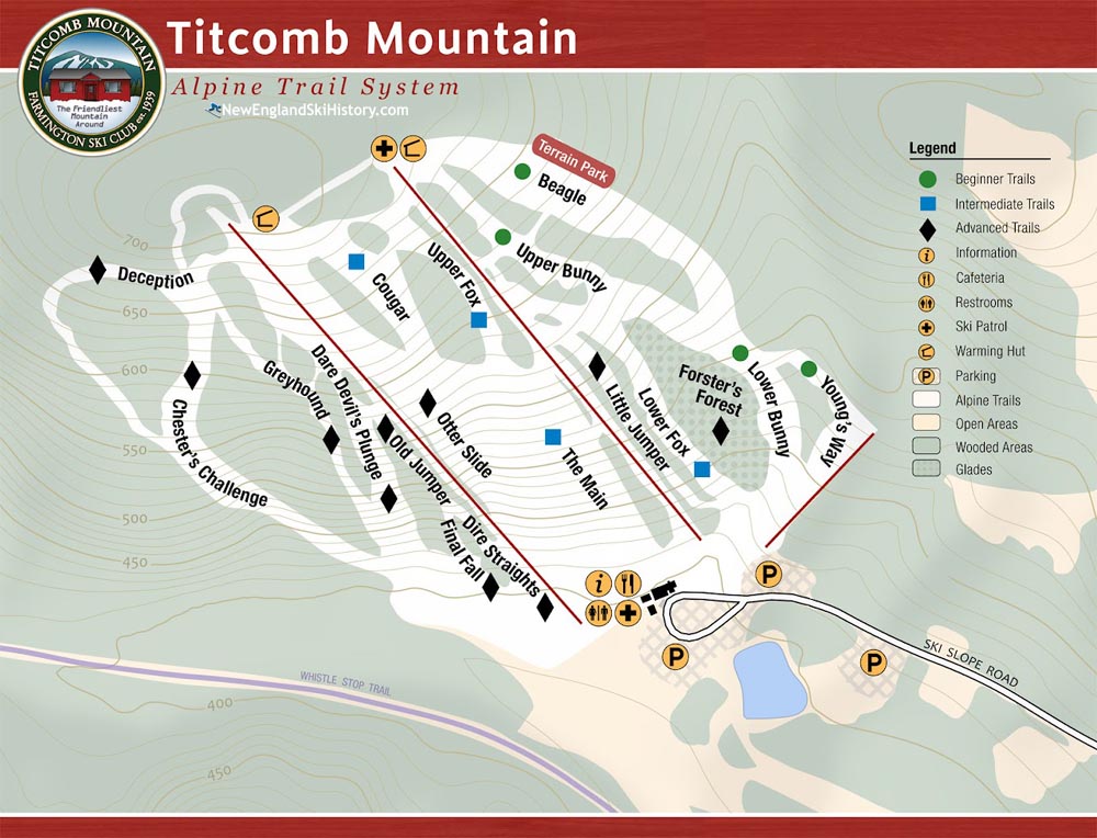 2025-26 Titcomb Mountain Trail Map