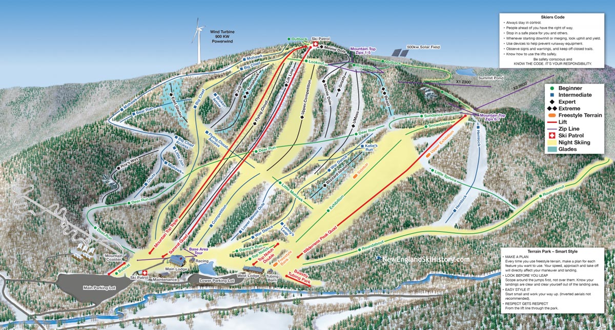 2016-17 Berkshire East Trail Map