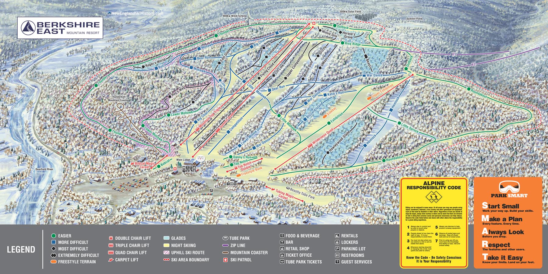 2019-20 Berkshire East Trail Map