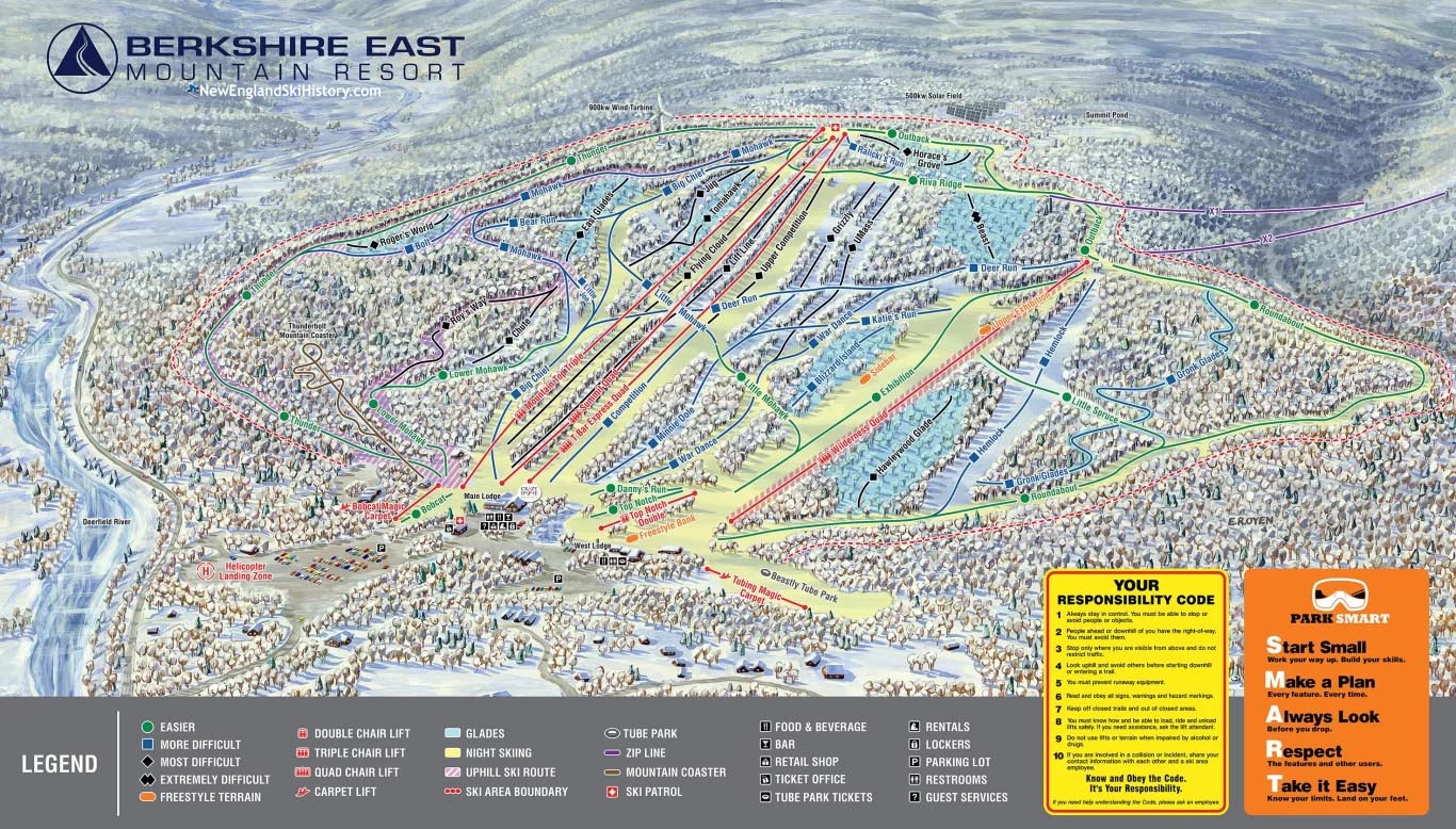 2023-24 Berkshire East Trail Map
