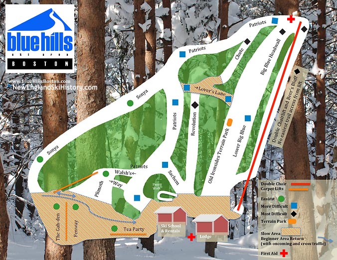 2022-23 Blue Hills Trail Map