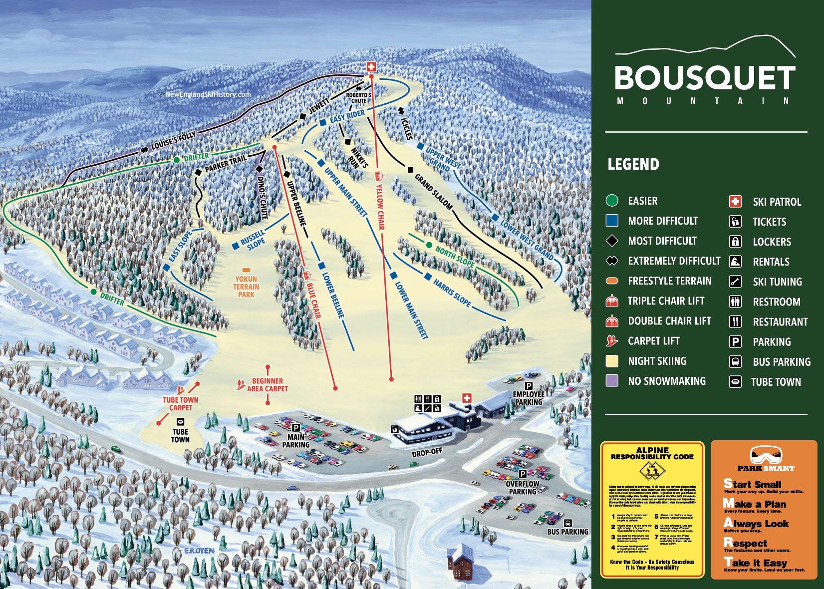 2025-26 Bousquet Trail Map
